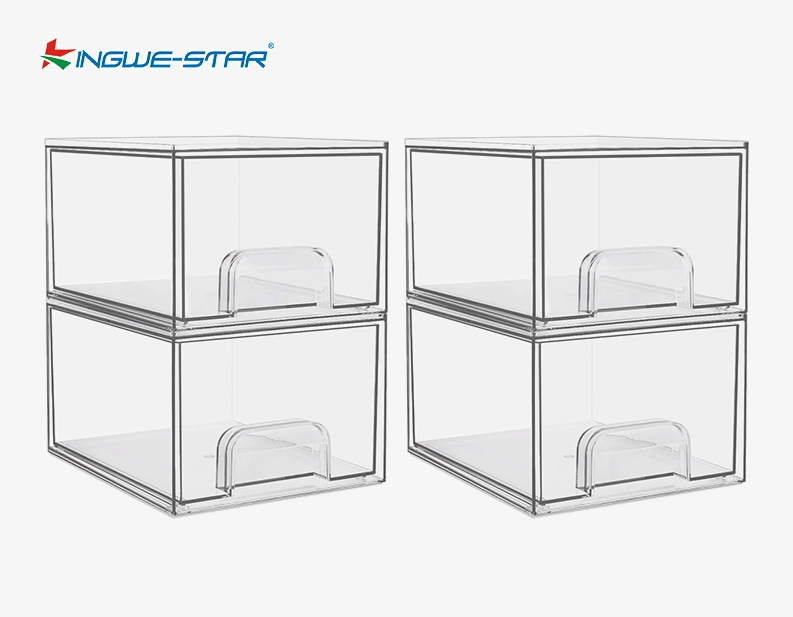 Clear Stackable Storage Drawers